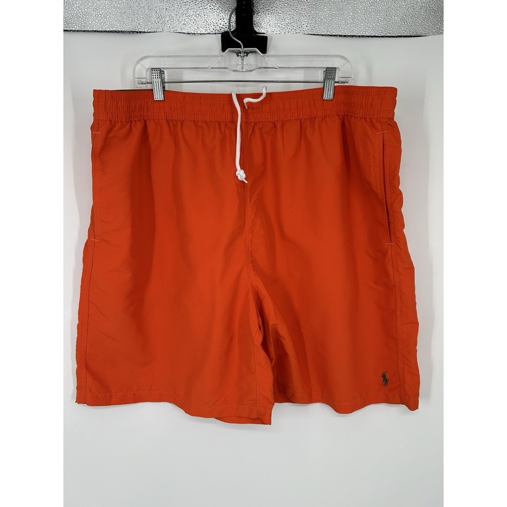 Polo Ralph Lauren Swim Trunks Bathing‎ Suit 7" 7 Inch Inseam Neon 2XL Tall 2XLT